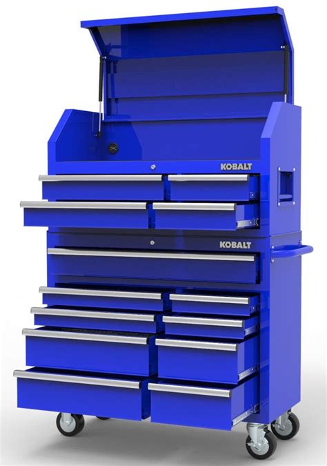 cobalt blue steel tool box|lowe's kobalt tool chest.